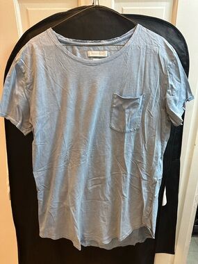 Urban Outfitters Light Blue Pocket Crew Tee